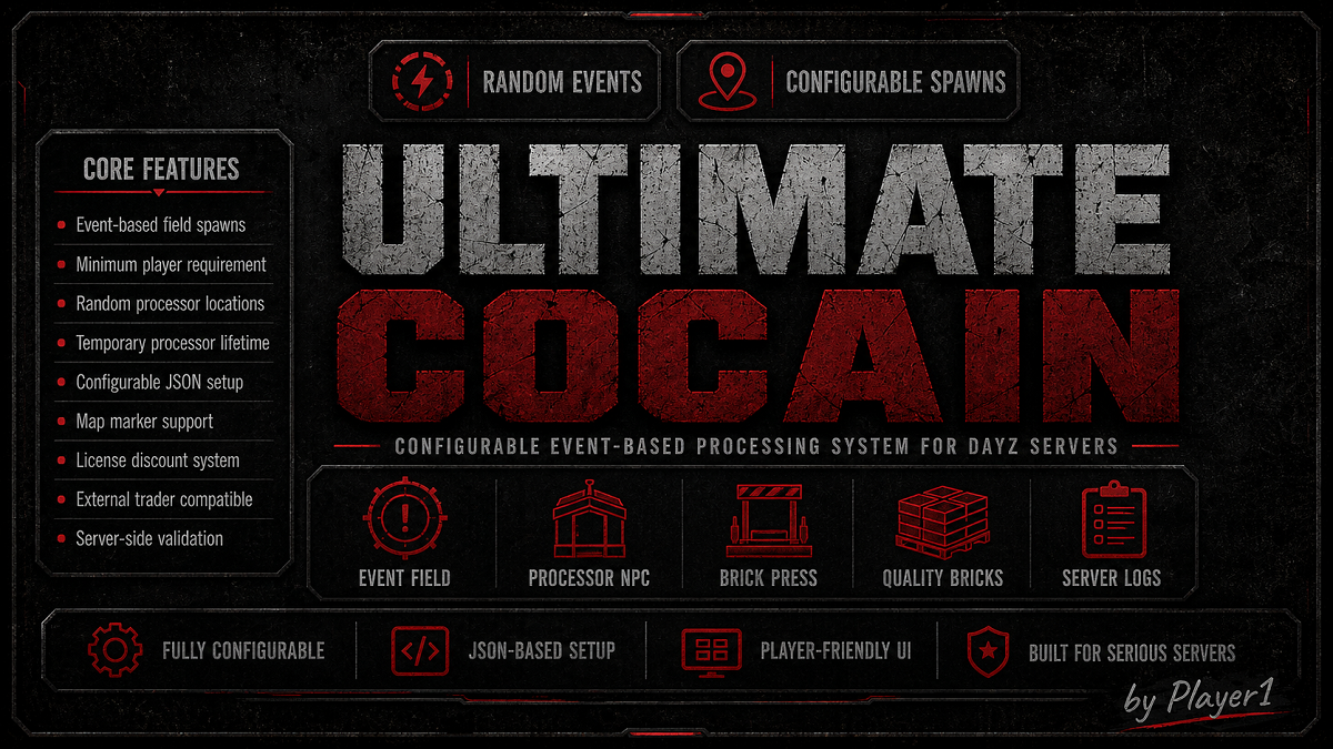 Ultimate Cocain event-based farming and processing preview