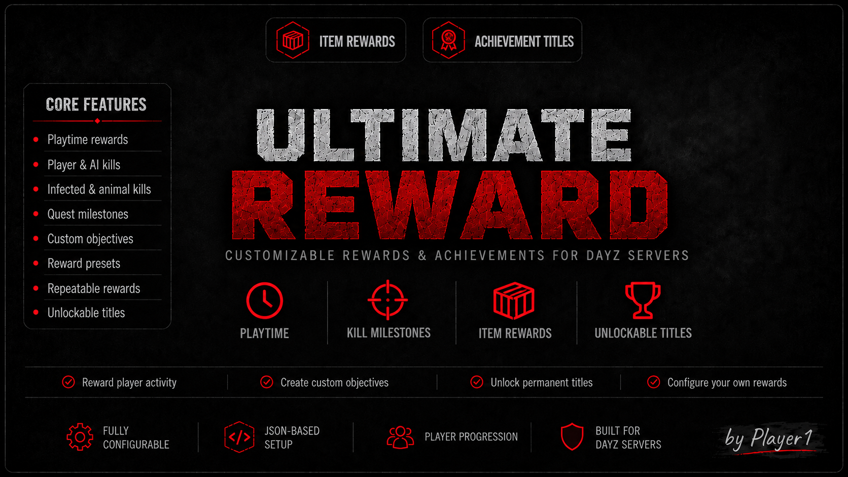 Ultimate Reward – Belohnungen und freischaltbare Spielertitel für DayZ