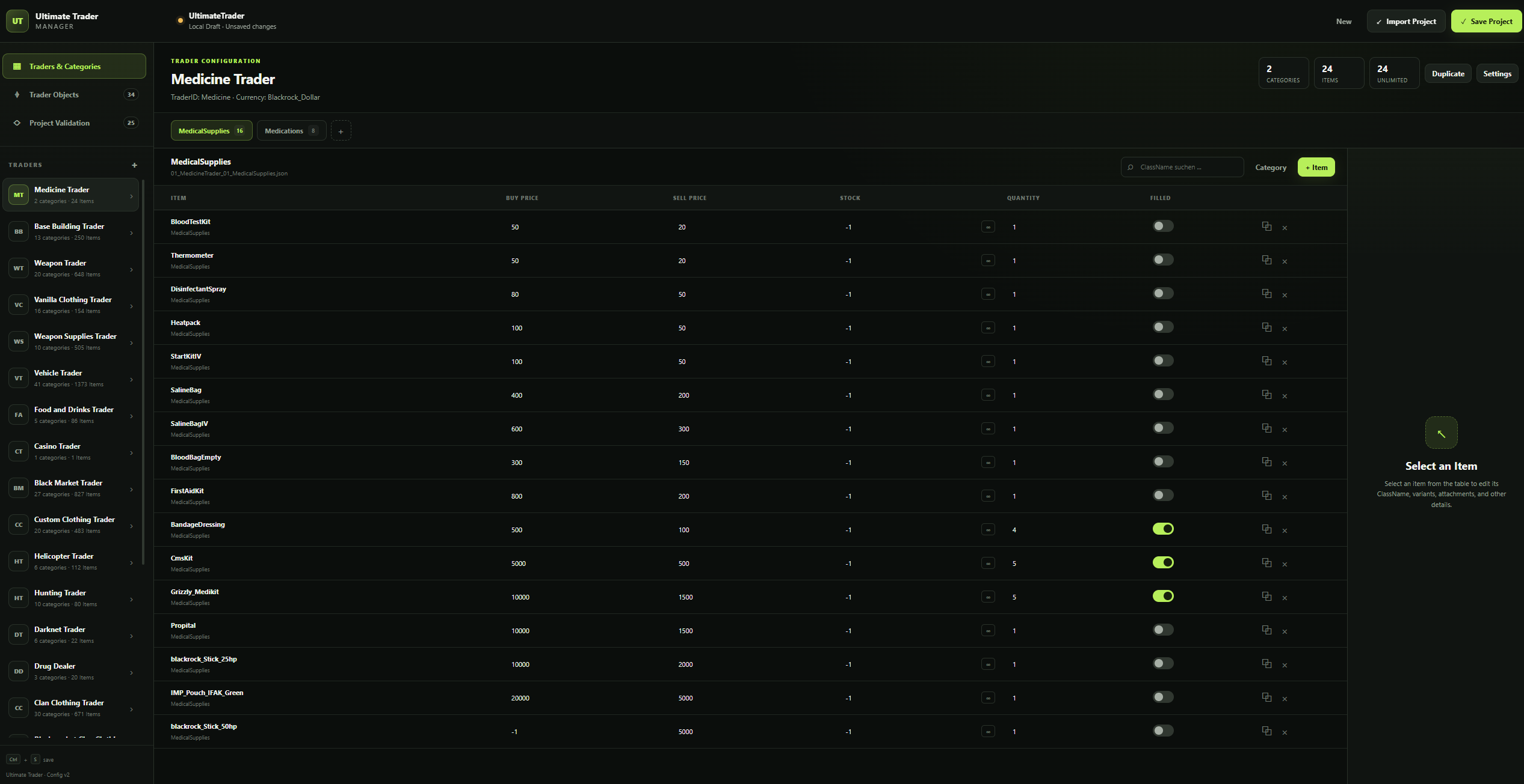Ultimate Trader Manager interface preview